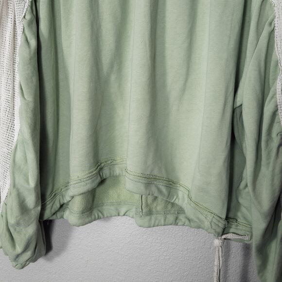 Out From Under Women’s Sweatshirt Retro Y2K Indie Athleisure Mesh Tie Hem Sz M - Picture 5 of 9